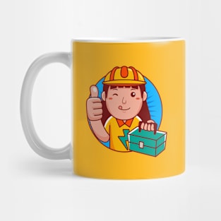 Electrician Woman Mug